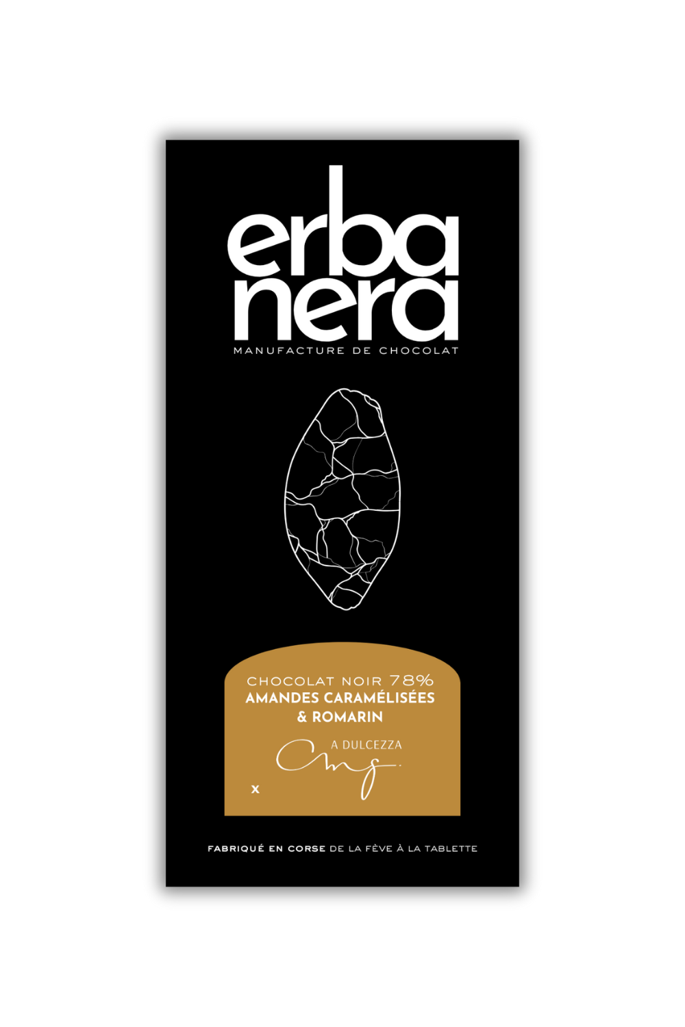 ÉDITION LIMITÉE - Chocolat noir 78% & Éclats d'amandes caramélisées au Romarin