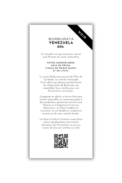 Chocolat noir - Borburata, Venezuela - 82%