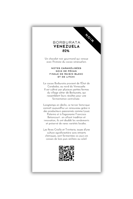 Chocolat noir - Borburata, Venezuela - 82%